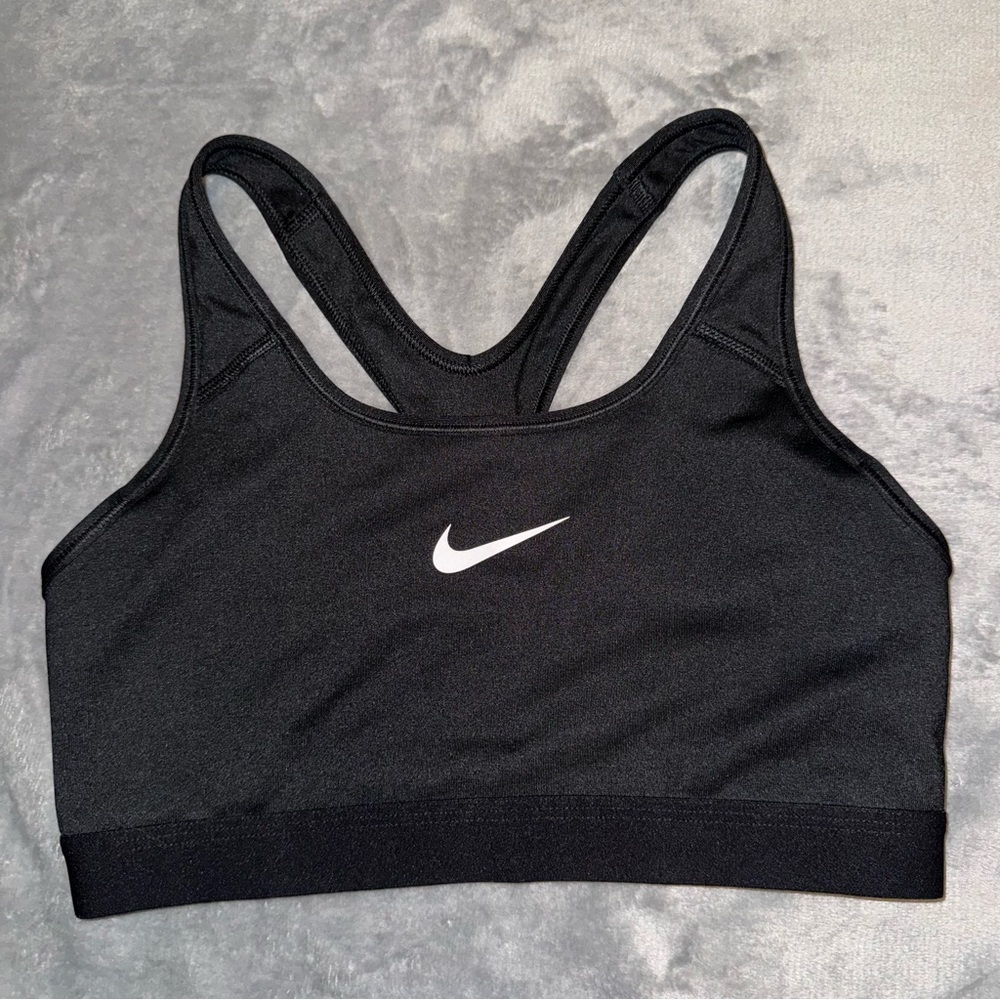 Nike Dri-Fit Racerback Sports Bra Women’s Size Medium Black